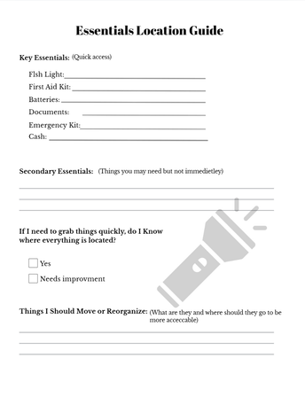 Essentials Location Guide page